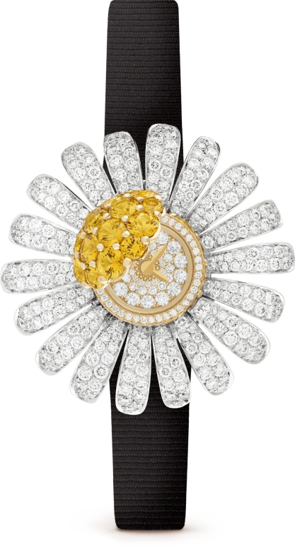 Van Cleef & Arpels,High Jewelry 12mm,12mm,Sapphire,White Gold,Sapphire,Crystal Glass,Yellow,Setting,Diamonds,Sapphire,VCARO8SP00