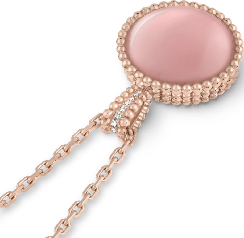 Van Cleef & Arpels,Perlée™ 25mm,25mm,Rose Gold,White,Quartz,Sapphire,Round,VCARPBN100