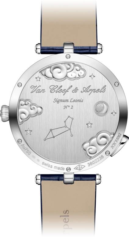 Van Cleef & Arpels,Poetic Complications® 38mm,38mm,White Gold,Yellow,Orange,Blue,Automatic,36hours,Sapphire,Crystal Glass,VCARO8TQ00