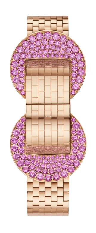 Van Cleef & Arpels,Ludo Secret 49x25mm,49x25mm,Rose Gold,White,Quartz,Sapphire,Rectangular,VCARPBM100