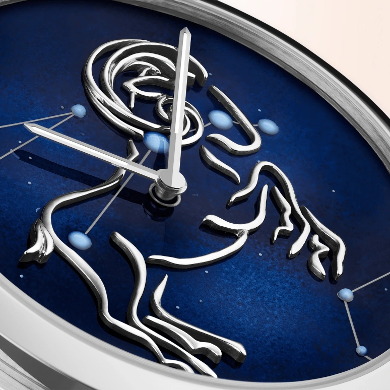 Van Cleef & Arpels,Poetic Complications® 42mm,42mm,White Gold,Transparent,Blue,Sapphire,Crystal Glass,Enamel,VCARO8TA00