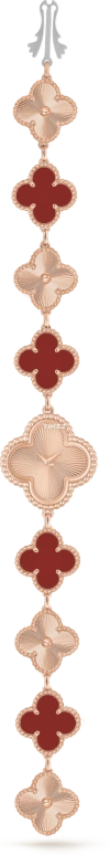 Van Cleef & Arpels,Alhambra® 23mm,23mm,Rose Gold,Quartz,Sapphire,Crystal Glass,VCARPBLY00