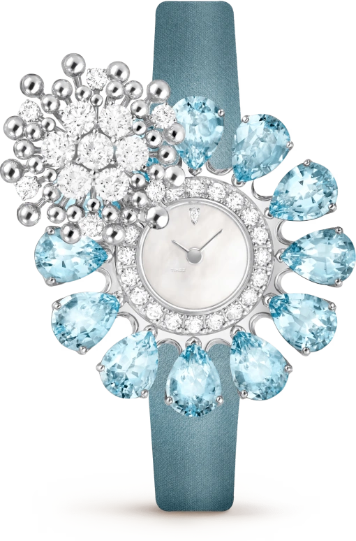 Van Cleef & Arpels,High Jewelry 12mm,12mm,White Gold,White,Quartz,Sapphire,Other,VCARPET600