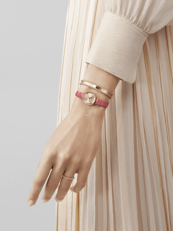 Van Cleef & Arpels,Perlée™ 23mm,23mm,Rose Gold,Quartz,Sapphire,Round,VCARPBML00