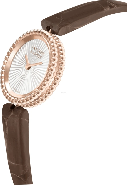 Van Cleef & Arpels,Perlée™ 23mm,23mm,Rose Gold,White,Quartz,Sapphire,Round,VCARPBMM00