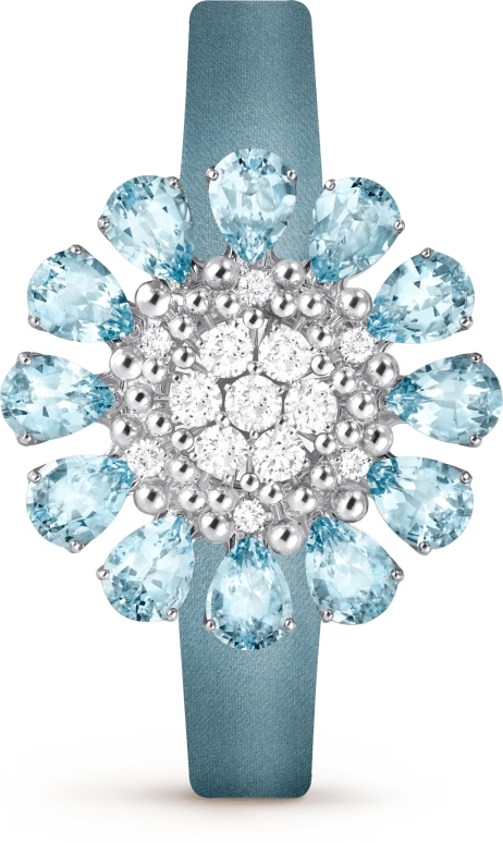 Van Cleef & Arpels,High Jewelry 12mm,12mm,White Gold,White,Quartz,Sapphire,Other,VCARPET600