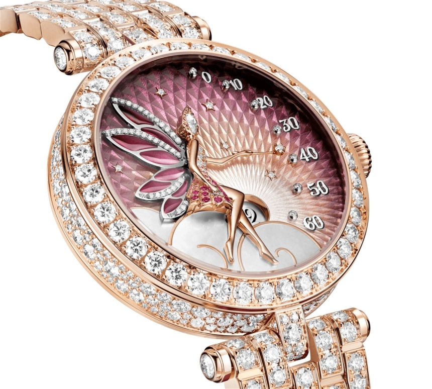 Van Cleef & Arpels,Poetic Complications® 33mm,33mm,Rose Gold,Violet,Purple,Automatic,Jumping Hours,Retrograde,VCARPBNK00