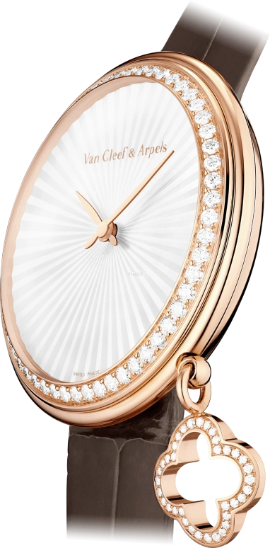 Van Cleef & Arpels,Charms 35mm,35mm,Rose Gold,White,Quartz,Round,VCARO8ZU00