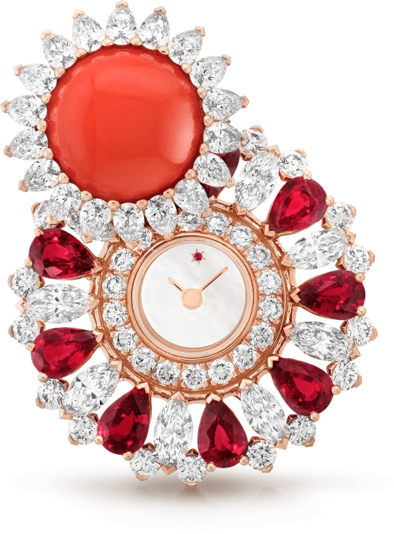 Van Cleef & Arpels,High Jewelry 159mm,159mm,Rose Gold,White,Sapphire,Crystal Glass,VCARO8X800