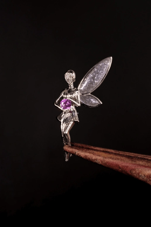 Van Cleef & Arpels,Lady Arpels 41mm,41mm,White Gold,Multi-Color,Green,Handwound,Sapphire,Round,VCARPBMA00