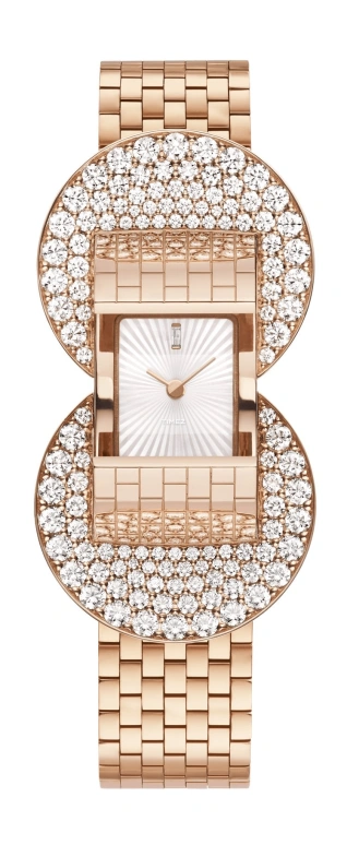 Van Cleef & Arpels,Ludo Secret 49x25mm,49x25mm,Rose Gold,White,Quartz,Rectangular,VCARPBKC00