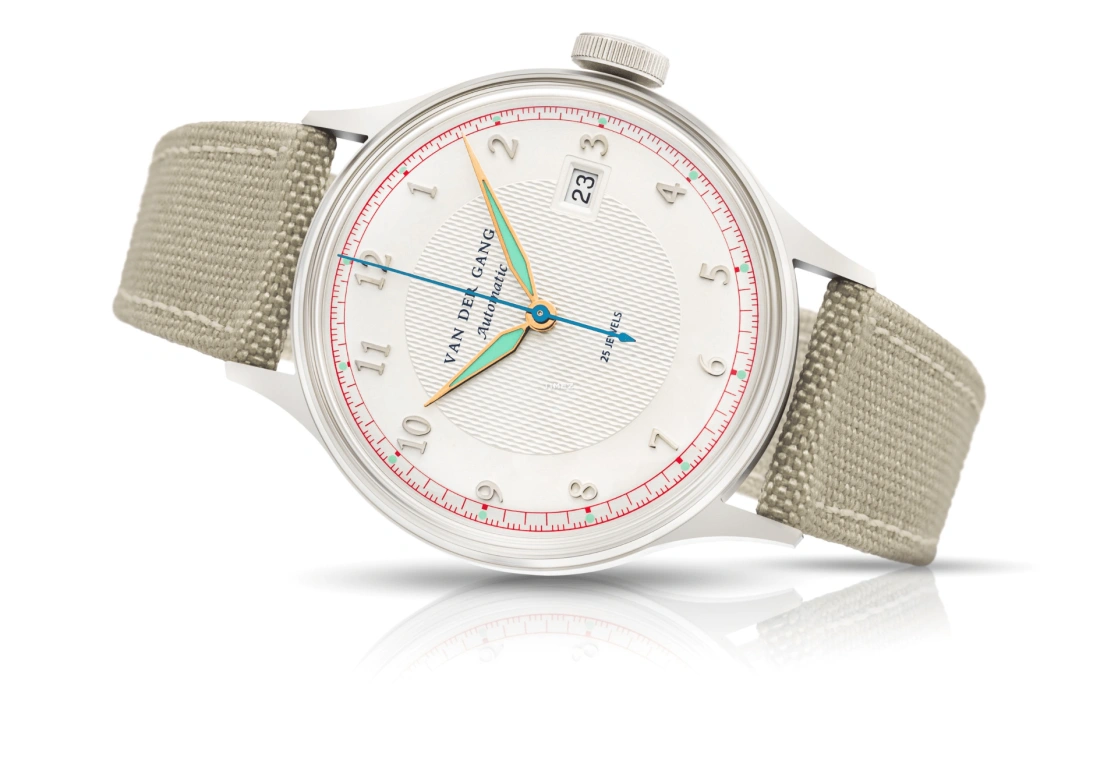 Van der Gang Watches,20053 38mm,38mm,Stainless Steel,White,Automatic,Day,40hours,20053BWT Rg