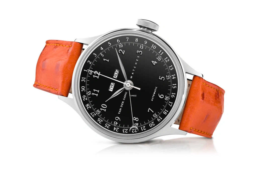Van der Gang Watches,Ladies 34mm,34mm,Stainless Steel,Black,Automatic,Chronograph,Month,Date,Day,42hours,Sapphire,20007