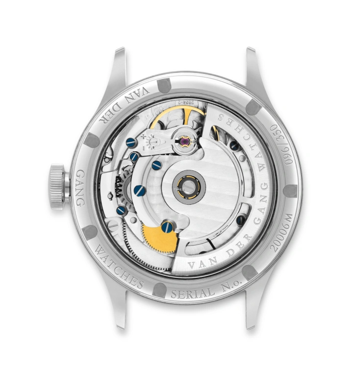 Van der Gang Watches,Ladies 34mm,34mm,Stainless Steel,Silver,Automatic,Moonphase,Month,Date,Day,42hours,Sapphire,20006M