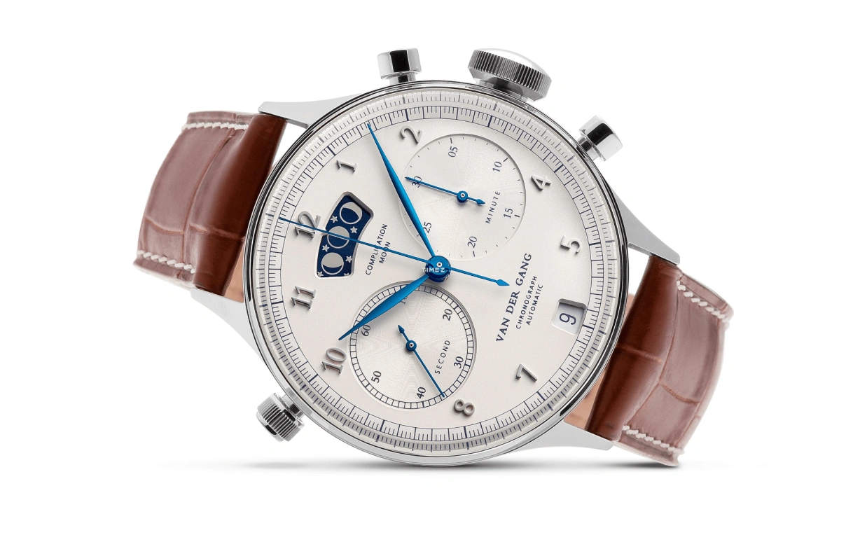 Van der Gang Watches,Gents 41mm,41mm,Stainless Steel,Silver,Automatic,Chronograph,Day,20020