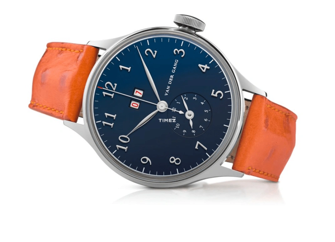 Van der Gang Watches,Classic GMT 41mm,41mm,Stainless Steel,Blue,Automatic,Dule Time,Big Date,20047