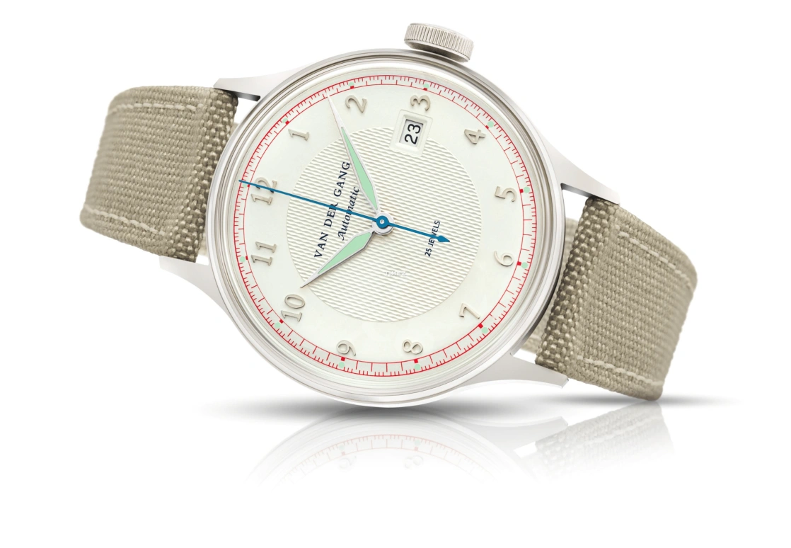 Van der Gang Watches,20053 38mm,38mm,Stainless Steel,White,Automatic,Day,40hours,20053BWT Rh