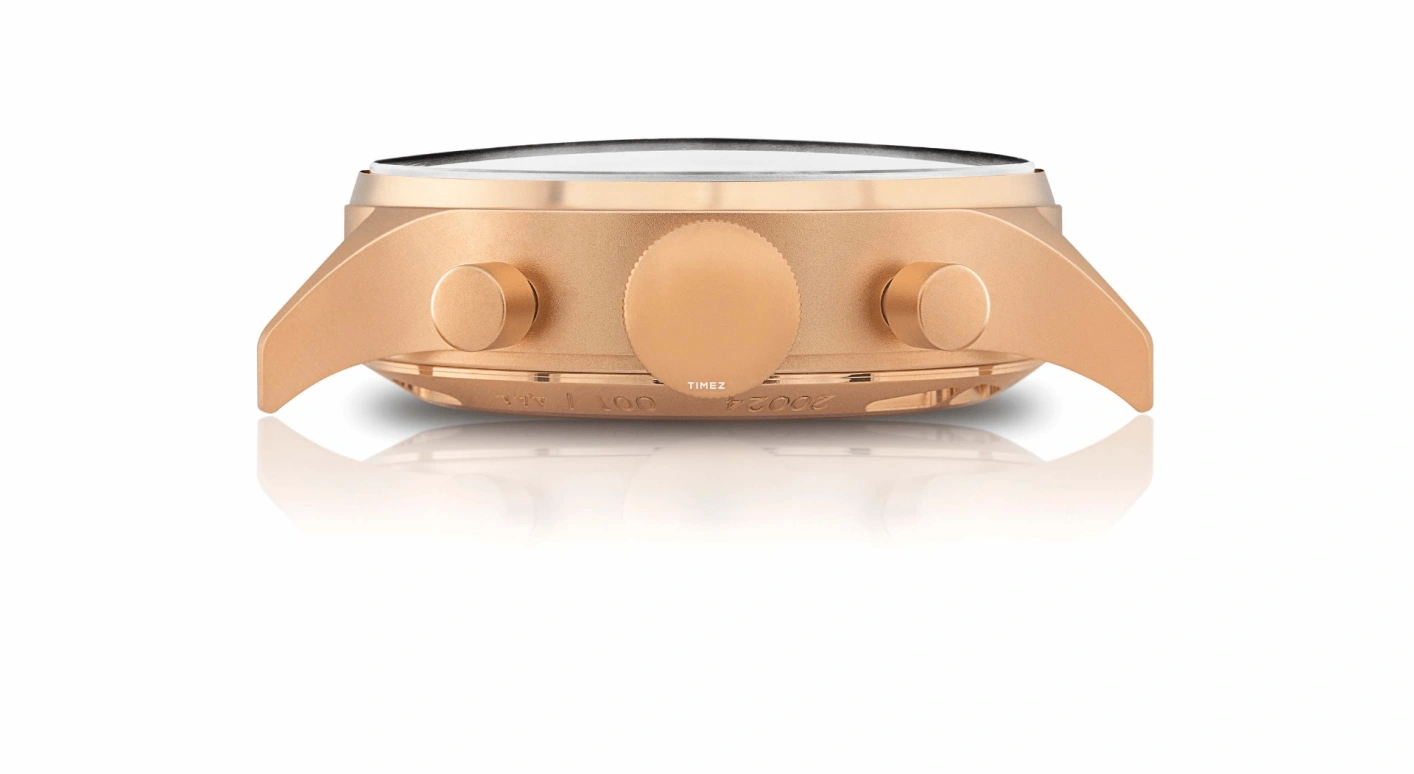 Van der Gang Watches,Chronograaf 41mm,41mm,Rose Gold,White,Automatic,Chronograph,Moonphase,Day,20024,20024-Satine