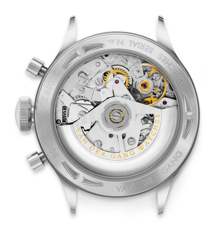 Van der Gang Watches,Chronograaf 41mm,41mm,Stainless Steel,White,Automatic,Chronograph,48hours,20019ZD