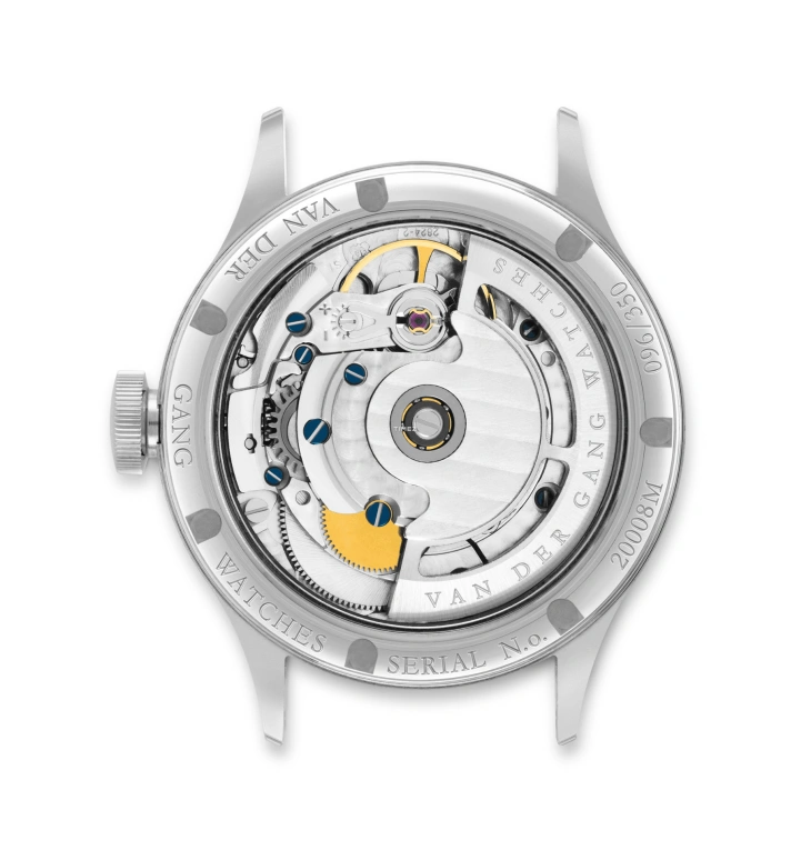 Van der Gang Watches,Ladies 34mm,34mm,Stainless Steel,Blue,Automatic,Moonphase,Month,Date,Day,42hours,Sapphire,20008M