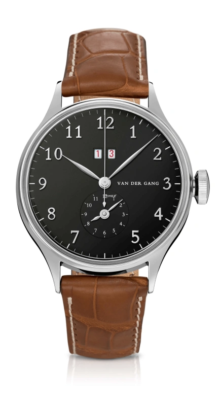 Van der Gang Watches,Gents 41mm,41mm,Stainless Steel,Black,Automatic,Dule Time,Big Date,20013