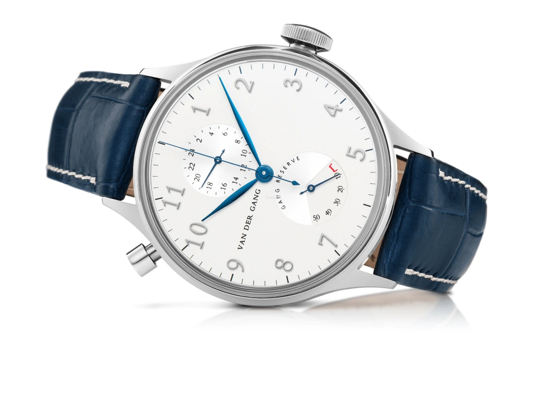 Van der Gang Watches,Gents 41mm,41mm,Stainless Steel,Silver,Automatic,Power Reserve Indicator,Dule Time,20010