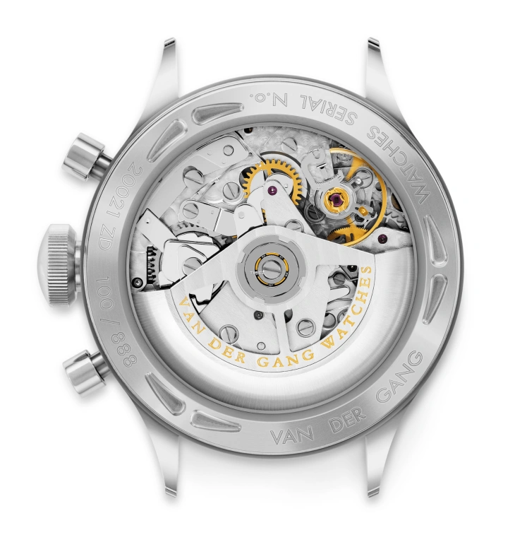 Van der Gang Watches,Chronograaf 41mm,41mm,Stainless Steel,Black,Automatic,Chronograph,48hours,20021ZD