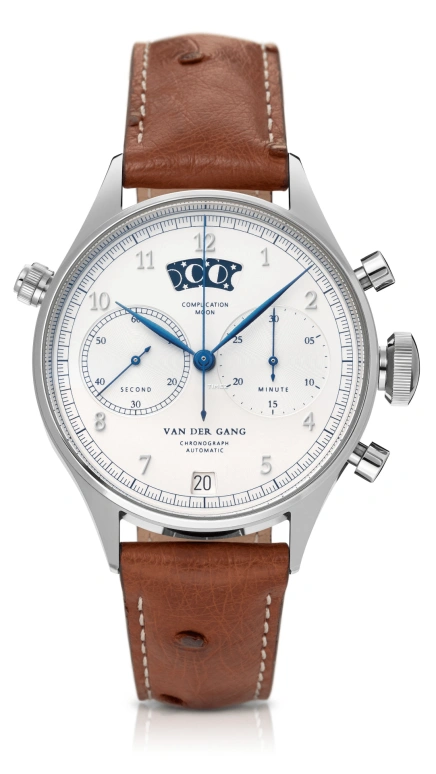 Van der Gang Watches,Gents 41mm,41mm,Stainless Steel,Silver,Automatic,Chronograph,Day,20020