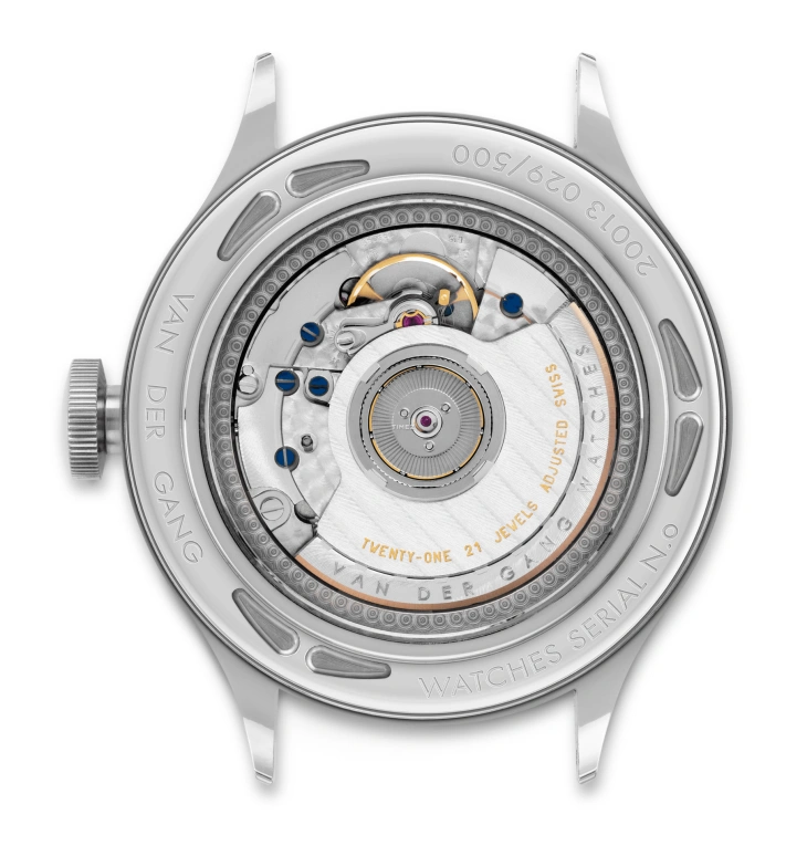 Van der Gang Watches,Gents 41mm,41mm,Stainless Steel,Black,Automatic,Dule Time,Big Date,20013