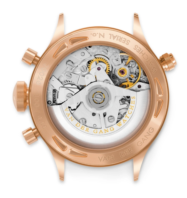 Van der Gang Watches,Gents 41mm,41mm,Rose Gold,Black,Automatic,Chronograph,Day,20026