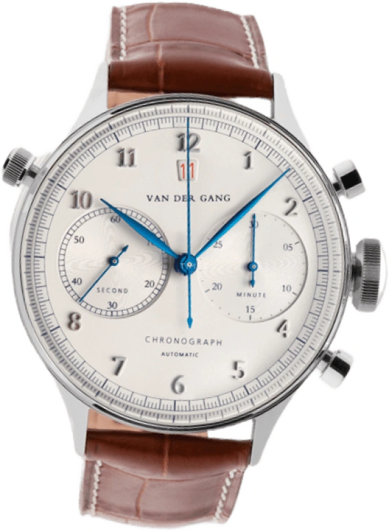 Van der Gang Watches,Gents 41mm,41mm,Stainless Steel,Silver,Automatic,Chronograph,Day,20019