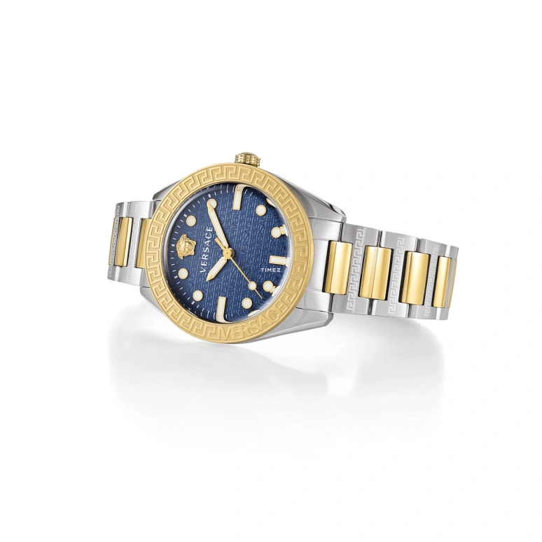 VERSACE,Men 42mm,42mm,Stainless Steel,Blue,Quartz,Sapphire,Round,VE2T00422