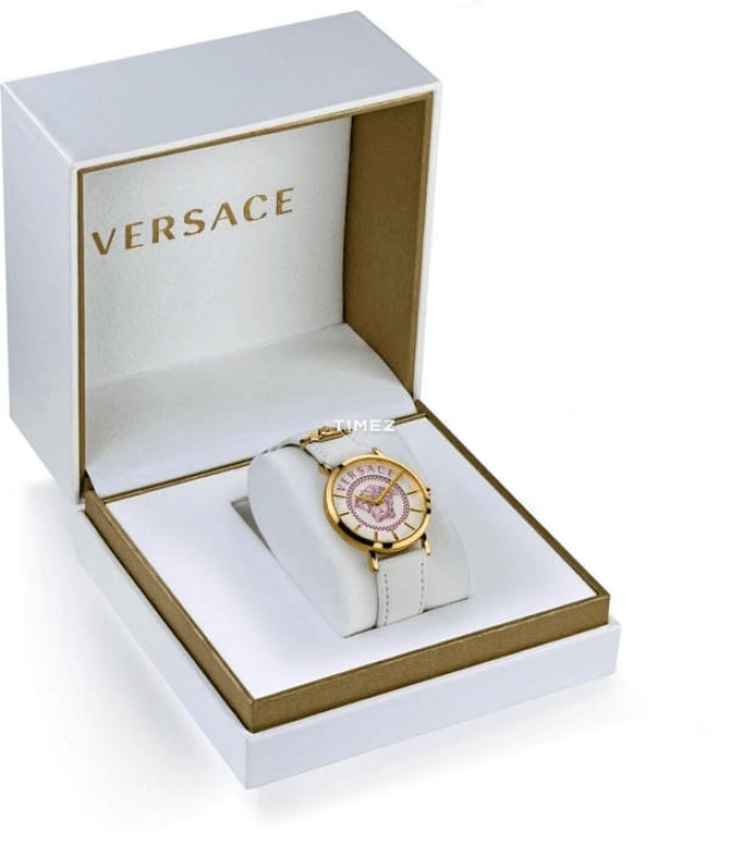 VERSACE,Women 36mm,36mm,Stainless Steel,White,Quartz,Sapphire,Round,VEK400321