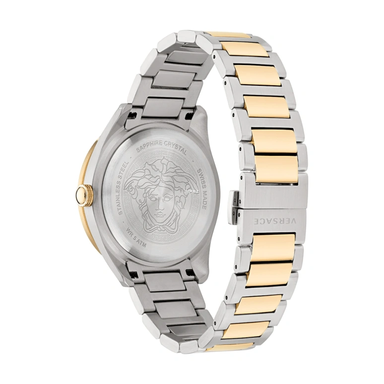 VERSACE,Men 42mm,42mm,Stainless Steel,Blue,Quartz,Sapphire,Round,VE2T00422
