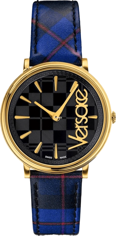 VERSACE,Women 38mm,38mm,Stainless Steel,Black,Quartz,Sapphire,Round,VE8100218