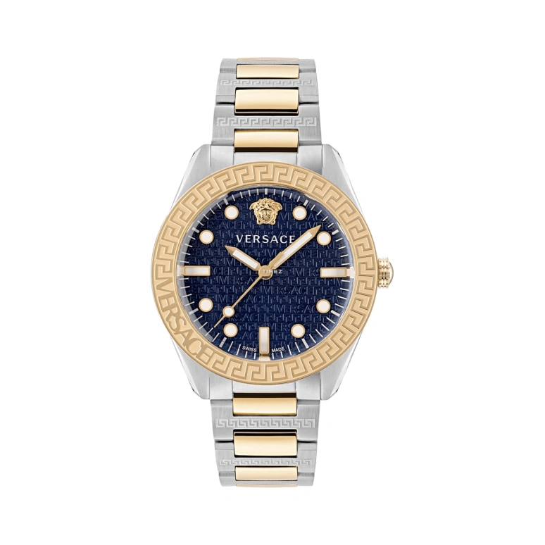 VERSACE,Men 42mm,42mm,Stainless Steel,Blue,Quartz,Sapphire,Round,VE2T00422