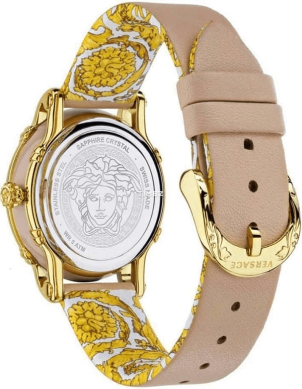 VERSACE,Women 40mm,40mm,Stainless Steel,Cream,Quartz,Sapphire,Round,VEPN00120