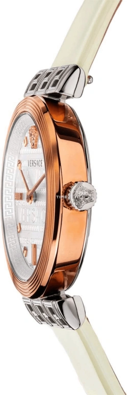 VERSACE,Women 34mm,34mm,Stainless Steel,White,Quartz,Sapphire,Round,VELW00120