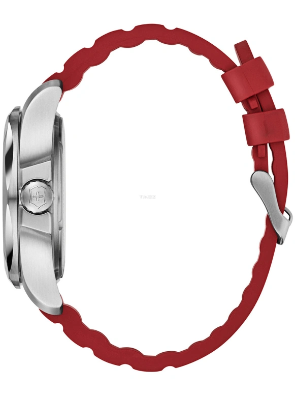 Victorinox,I.N.O.X. 43mm,43mm,Stainless Steel,Red,Quartz,Day,Sapphire,241719