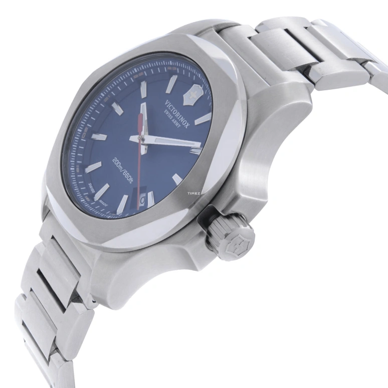 Victorinox,I.N.O.X. 43mm,43mm,Stainless Steel,Blue,Quartz,Day,Sapphire,Crystal Glass,241724,241724.1