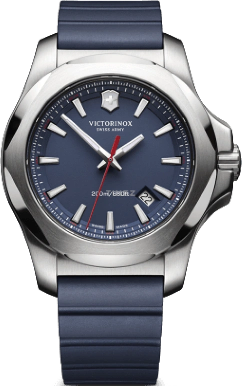 Victorinox,I.N.O.X. 43mm,43mm,Stainless Steel,Blue,Quartz,Day,Sapphire,241688,241688.1