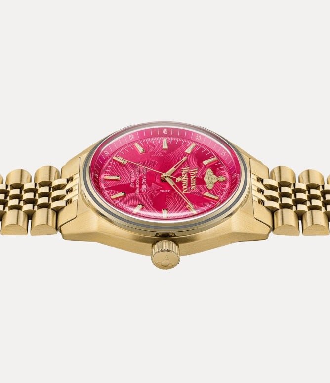 Vivienne Westwood,Other 39mm,39mm,Stainless Steel,Red,Quartz,Hardlex,Glass,Round,VV251RRGD