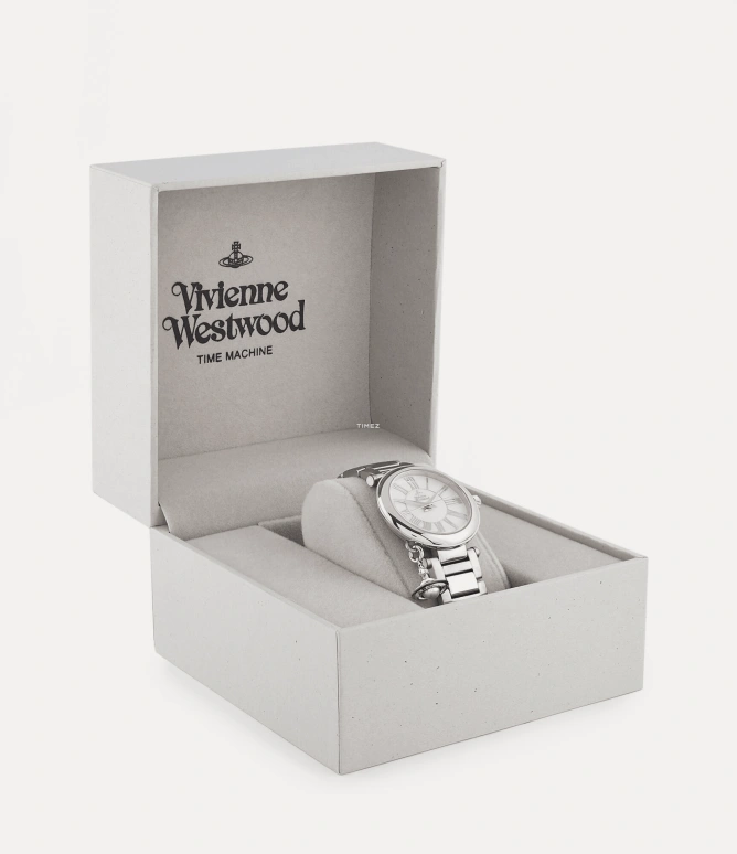 Vivienne Westwood,Other 32mm,32mm,Stainless Steel,Silver,Quartz,Hardlex,Glass,Round,VV006PSLSL