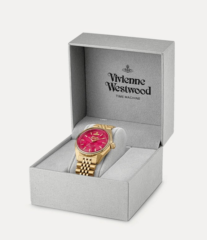 Vivienne Westwood,Other 39mm,39mm,Stainless Steel,Red,Quartz,Hardlex,Glass,Round,VV251RRGD