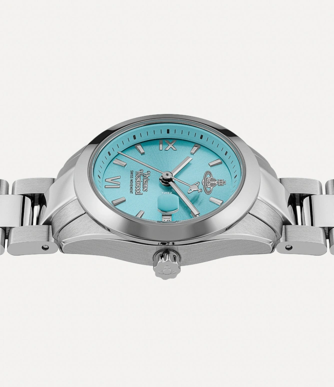 Vivienne Westwood,Other 29mm,29mm,Stainless Steel,Blue,Quartz,Day,Hardlex,Glass,VV292TQSL