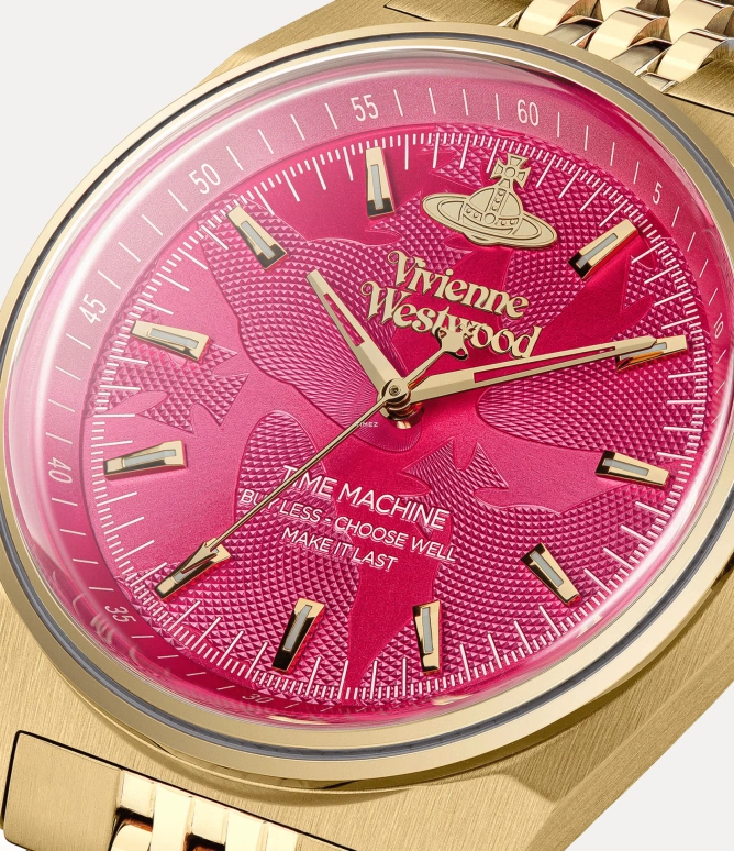 Vivienne Westwood,Other 39mm,39mm,Stainless Steel,Red,Quartz,Hardlex,Glass,Round,VV251RRGD