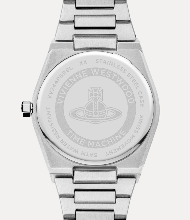 Vivienne Westwood,Other 33mm,33mm,Stainless Steel,Green,Quartz,Hardlex,Glass,Tonneau,VV244PGRSL