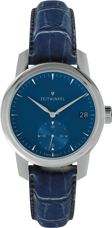 Zeitwinkel,39mm Midsize 39mm,39mm,Stainless Steel,Blue,Automatic,Day,72hours,188 BLUE