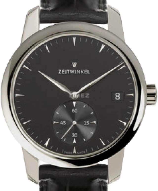 Zeitwinkel,42,5mm Classic 42.50mm,42.50mm,Stainless Steel,Black,Automatic,Day,72hours,181 BLACK
