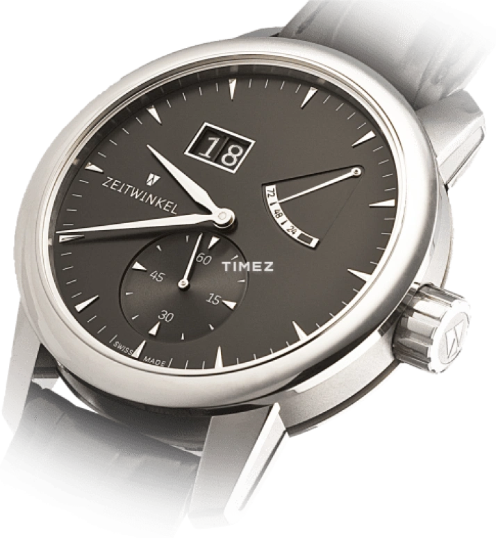 Zeitwinkel,42,5mm Classic 42.50mm,42.50mm,Stainless Steel,Black,Automatic,Power Reserve Indicator,Big Date,273 BLACK